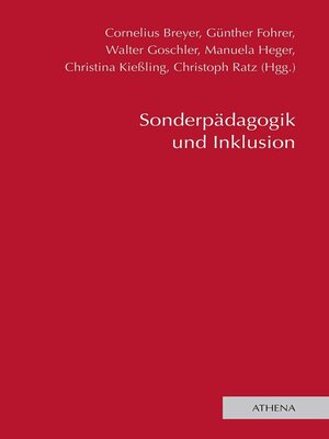 cover image of Sonderpädagogik und Inklusion